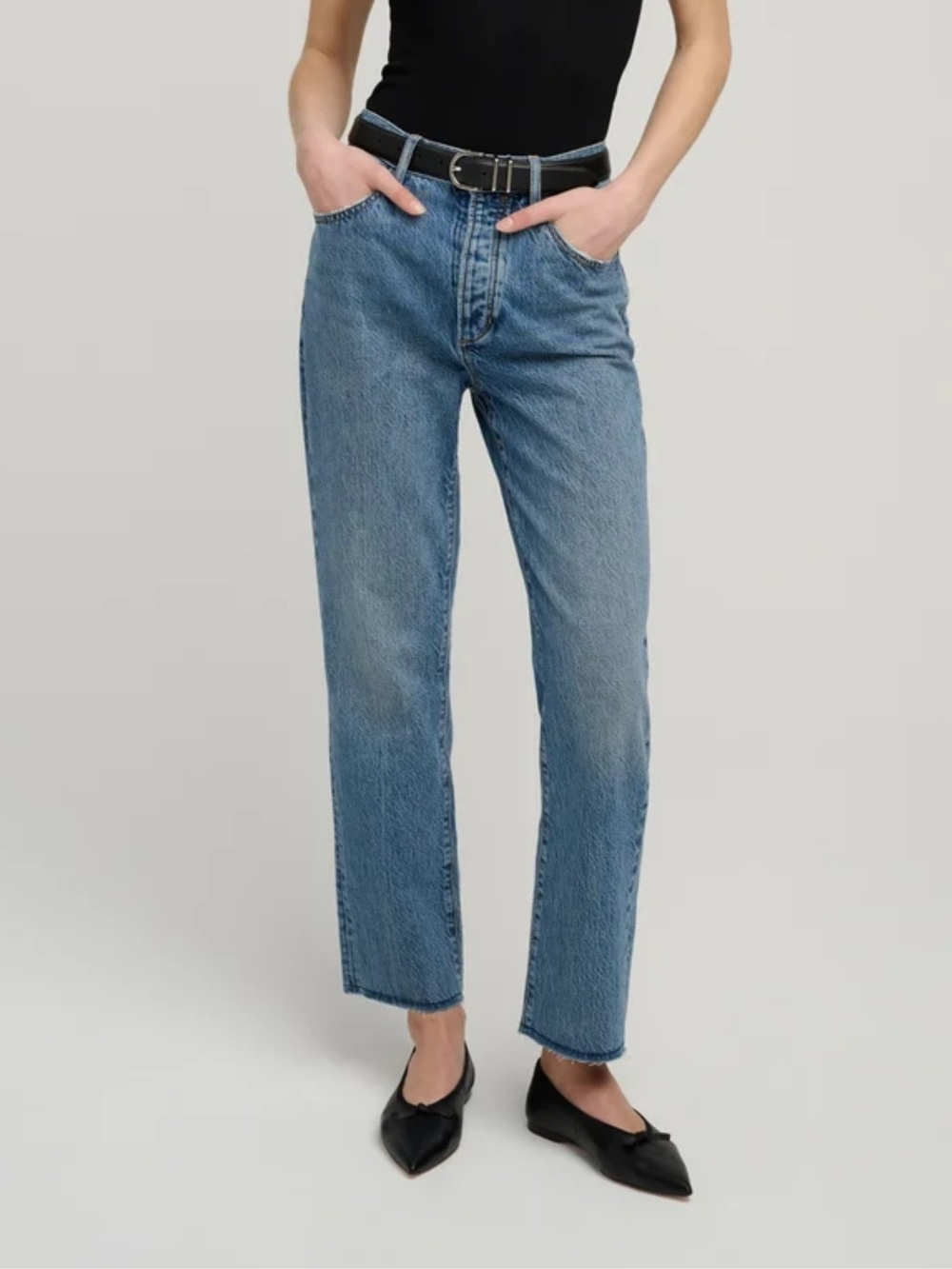 Favorite Daughter The Otto Womens High Rise Boyfriend Ankle Jeans Blue 24